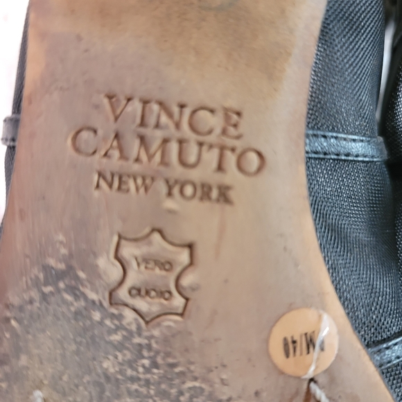 Vince Camuto Mirea Womens Square Toe Black  Leather Mesh Ballet Flats Size 9M/40 - Picture 13 of 16